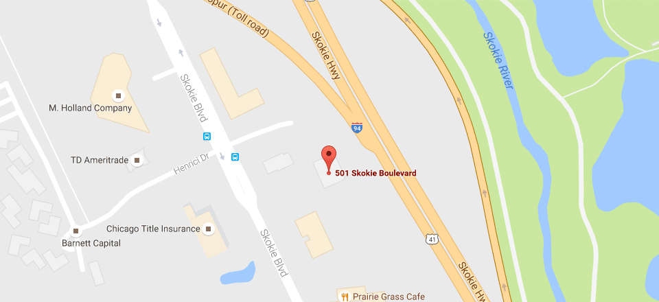 Directions to practice location in Northbrook, IL